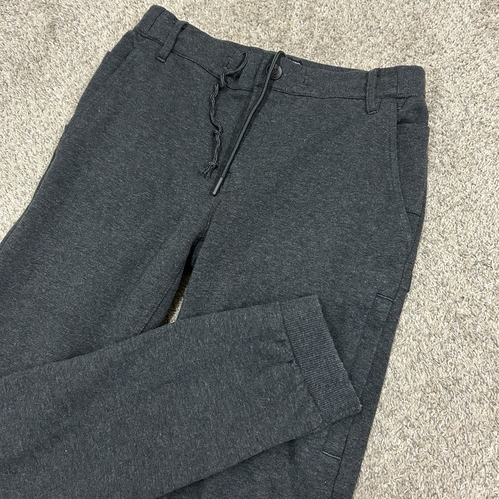686 Everywhere Performance Double Knit Sweatpants Mens XS 28X30 Drawstring Gray